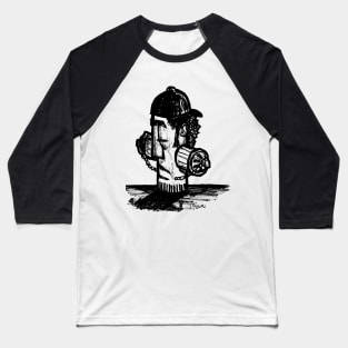 Waterman Doodle Black Baseball T-Shirt